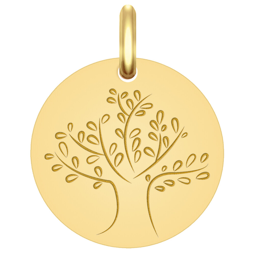 Photo de Médaille Arbre de vie magnifique - Or jaune 18ct