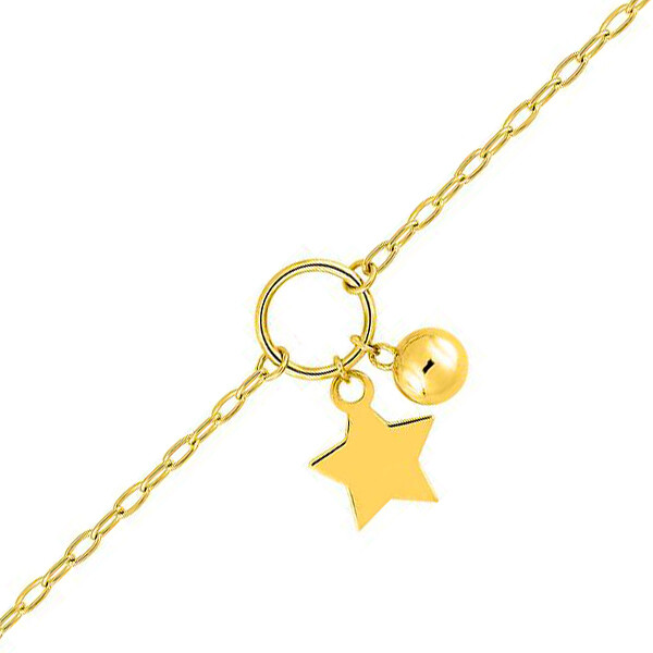 Photo de Bracelet étoile - Or jaune 9ct