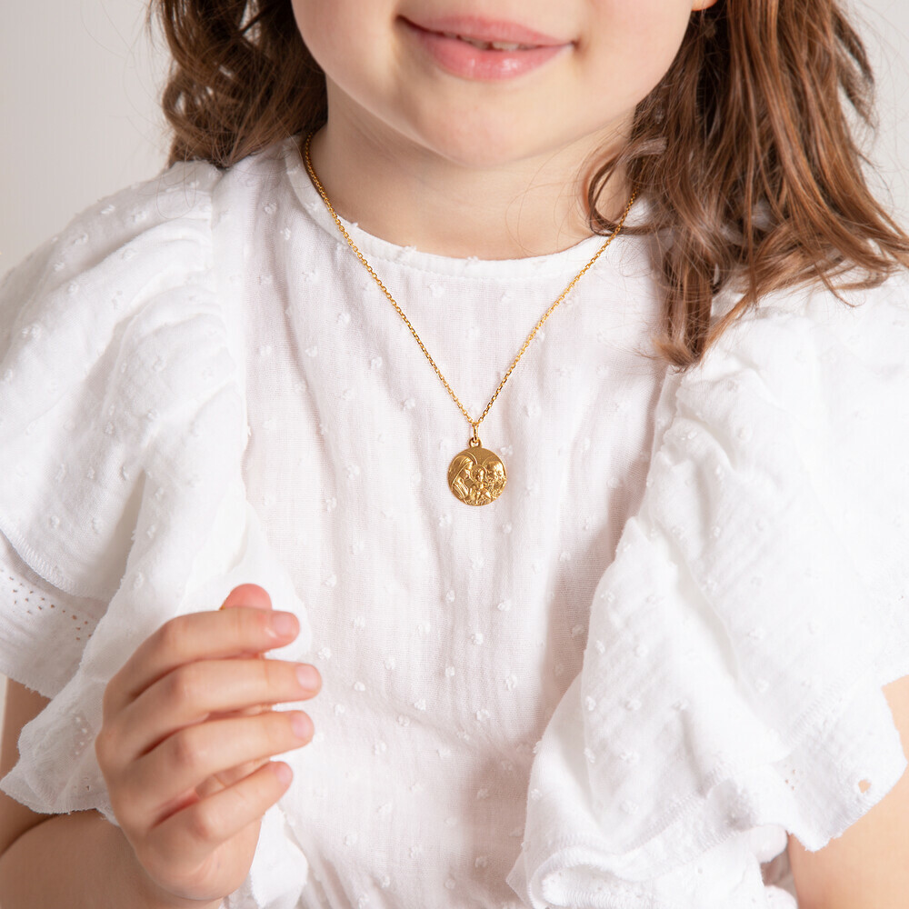 Photo de Médaille de la Sainte Famille - Or jaune 9ct
