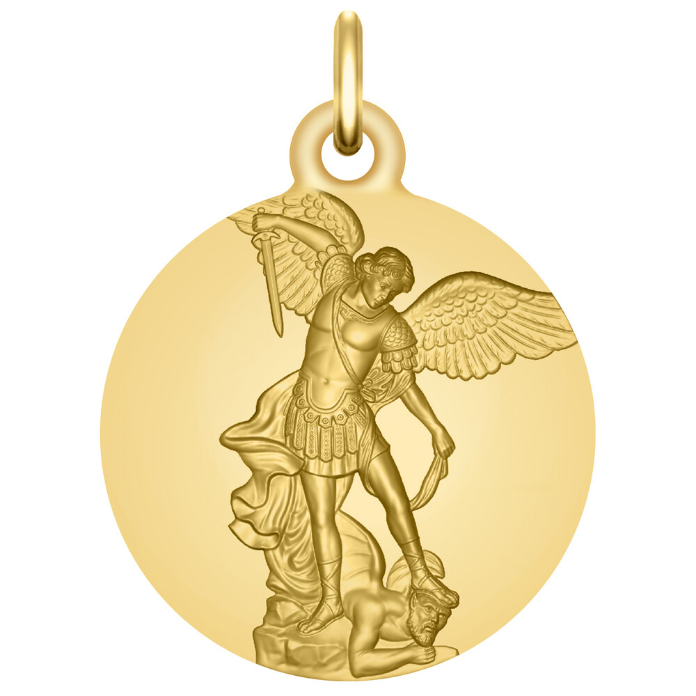 Photo de Médaille Saint Michel Archange  - Or jaune 9ct