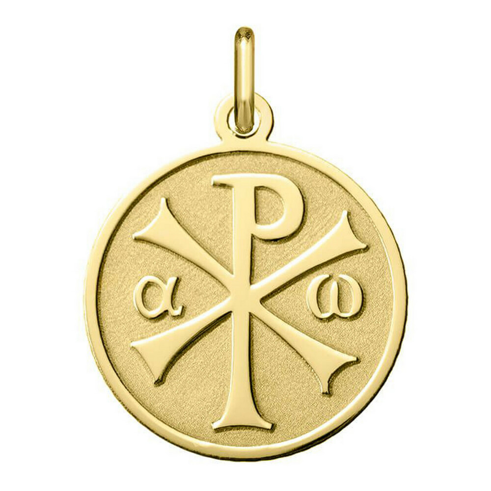 Photo de Médaille Chrisme relief - Or jaune 18ct Cliquez pour modifier Médaille Chrisme relief - Or jaune 18ct - Or jaune 18ct