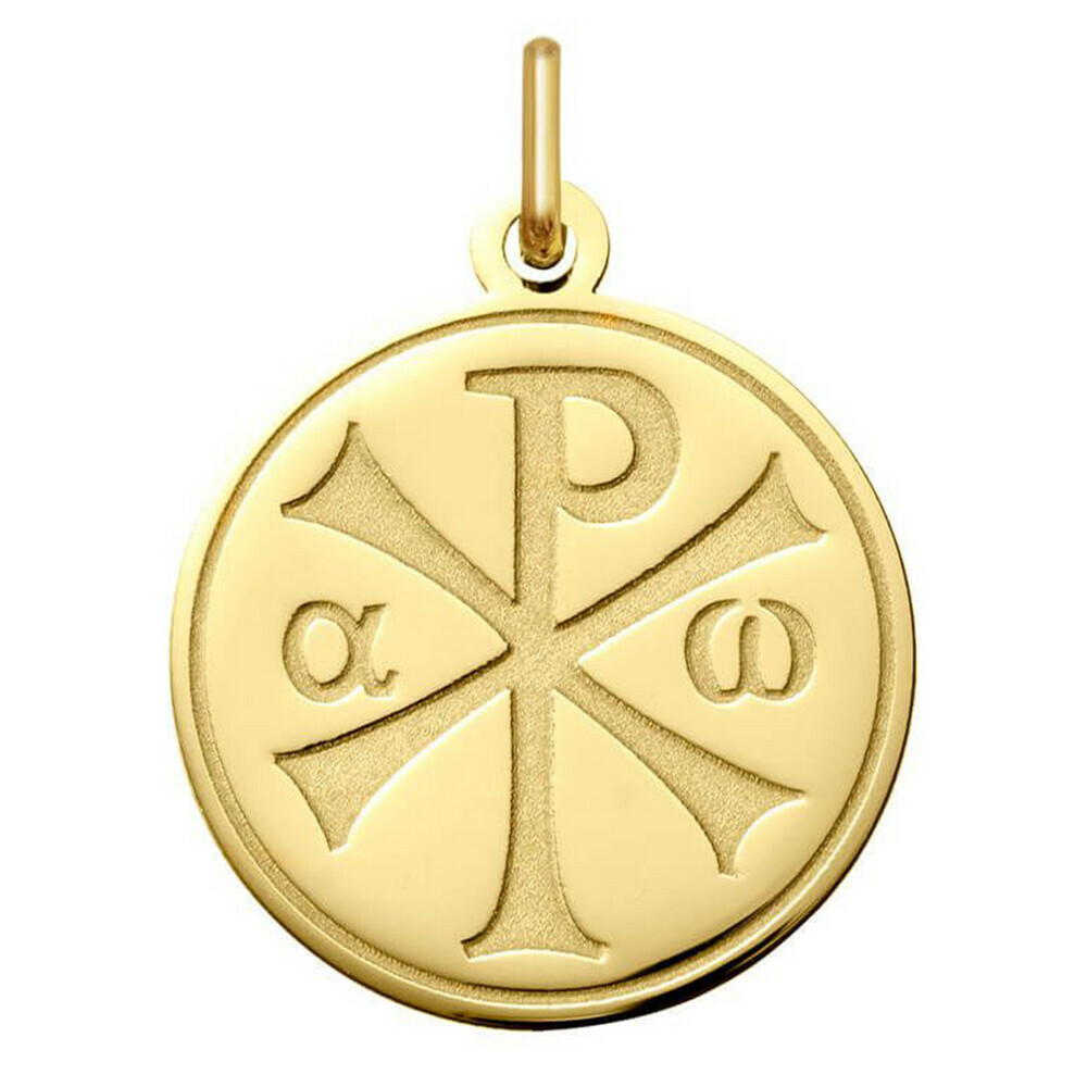 Photo de Médaille Chrisme - Or jaune 18ct