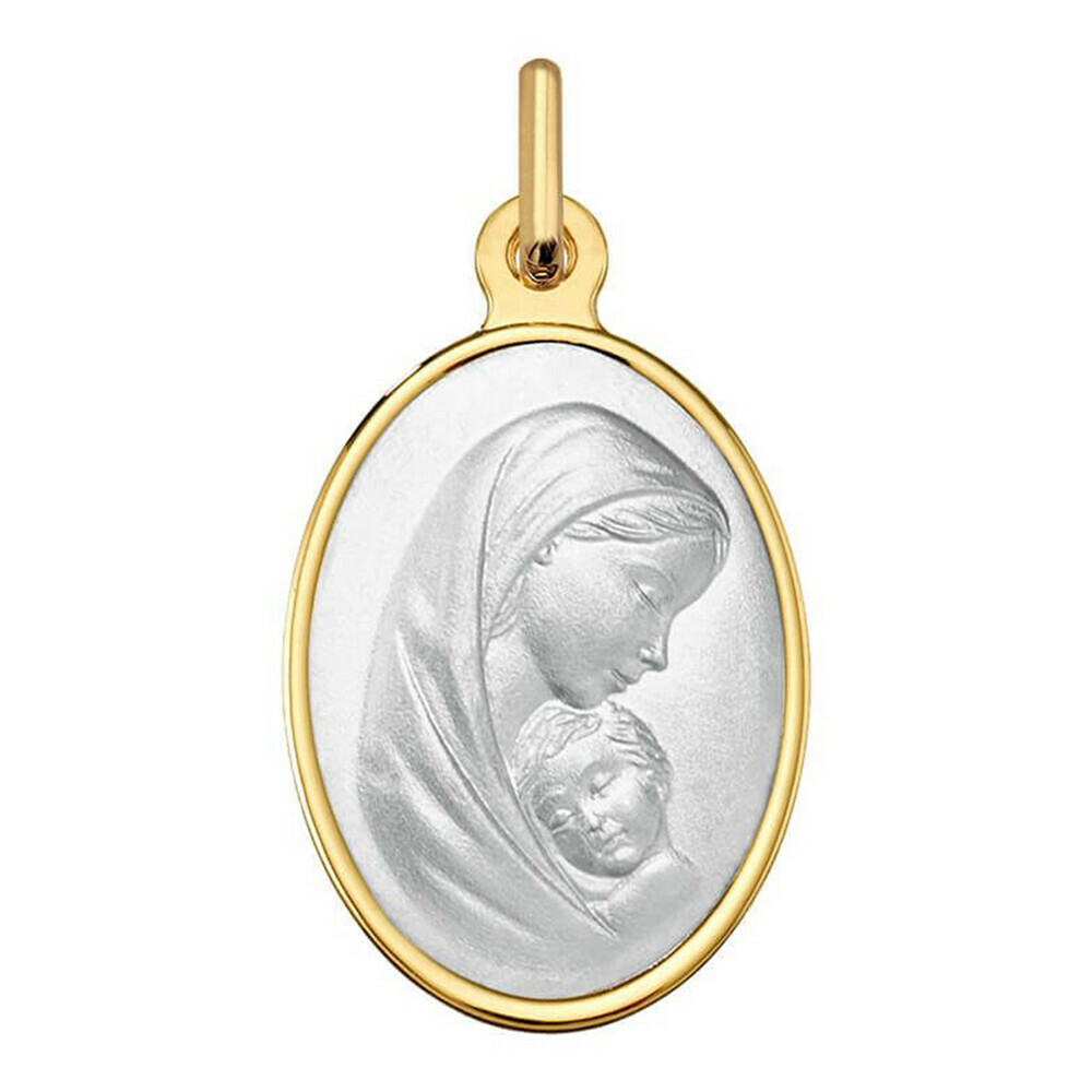 Photo de Médaille Vierge - Or jaune & blanc 18ct