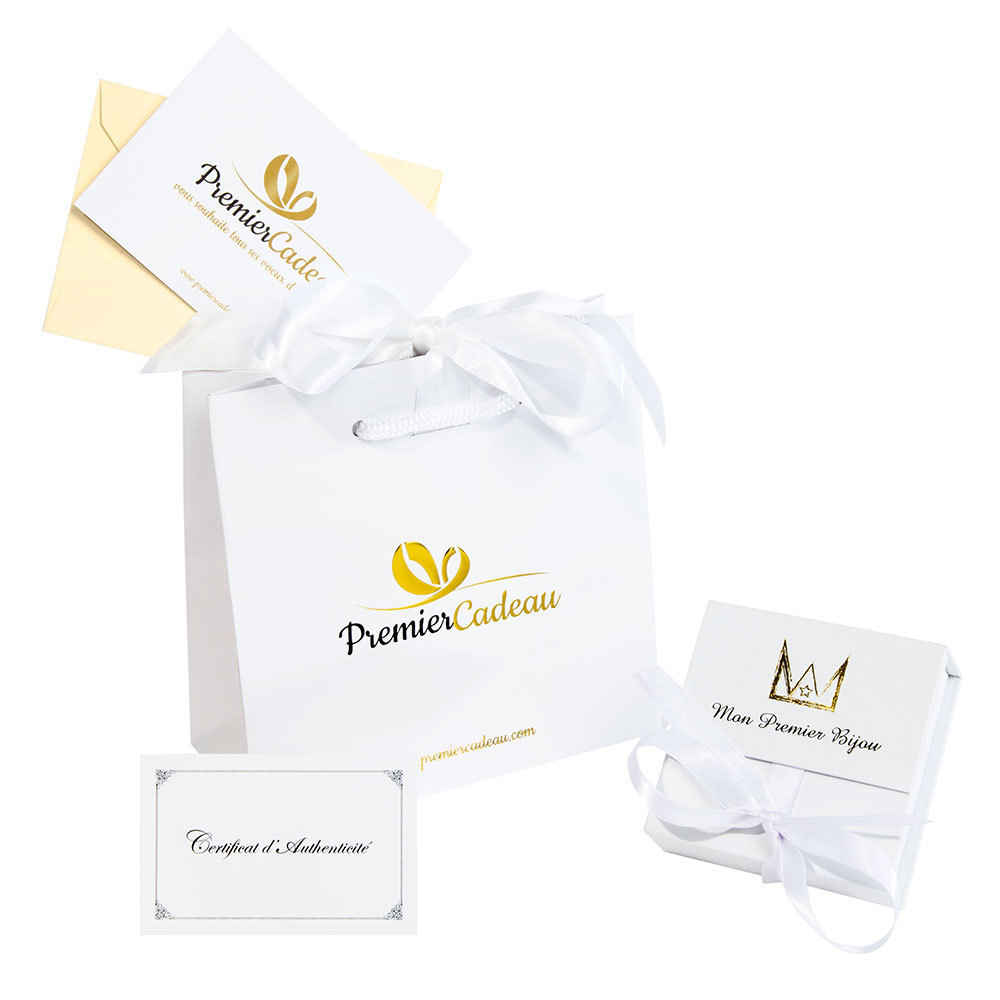 Mon Premier Bijou Croix plate - Or jaune 18ct & diamants 0,11ct 3