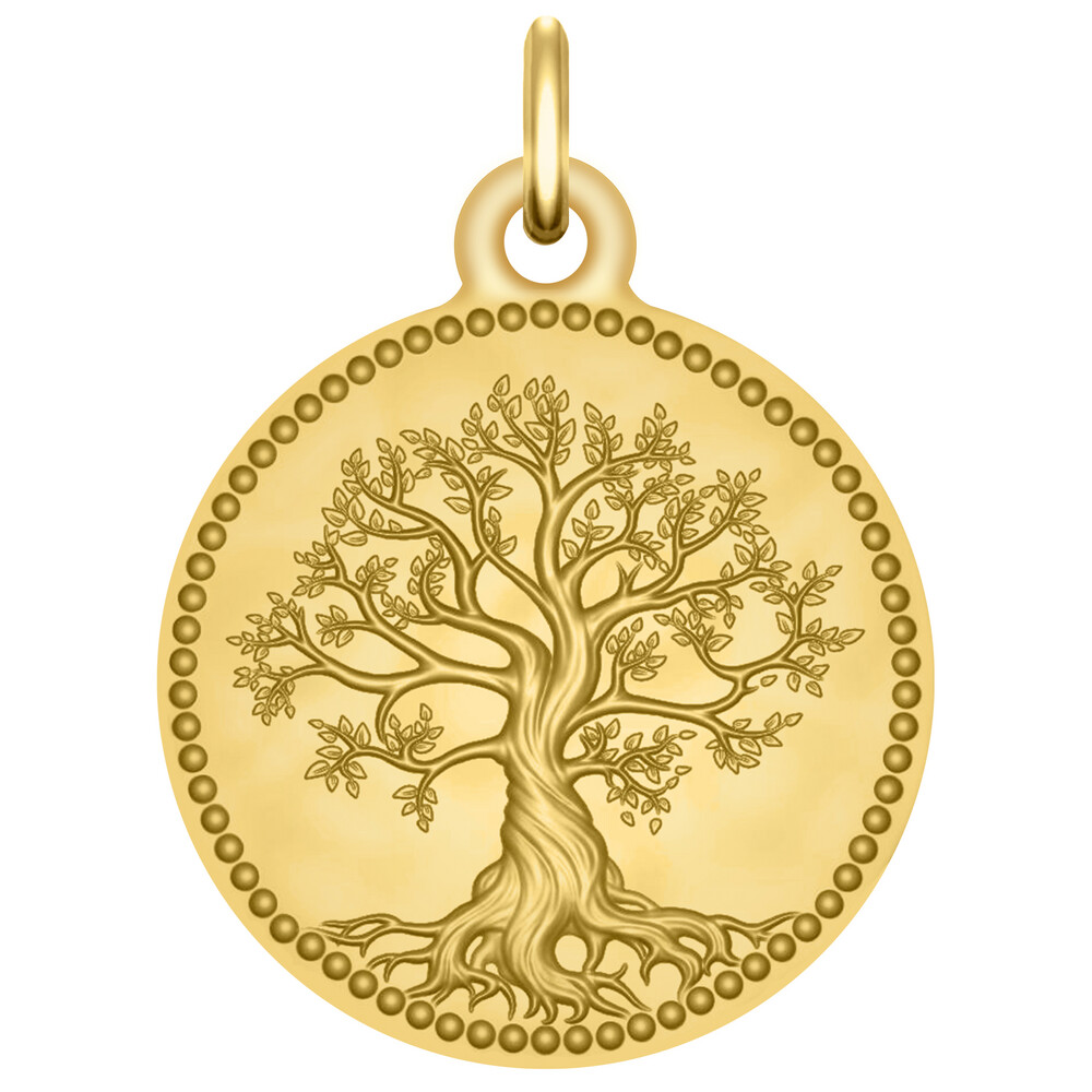 Photo de Médaille Arbre de vie Perlée - Vermeil