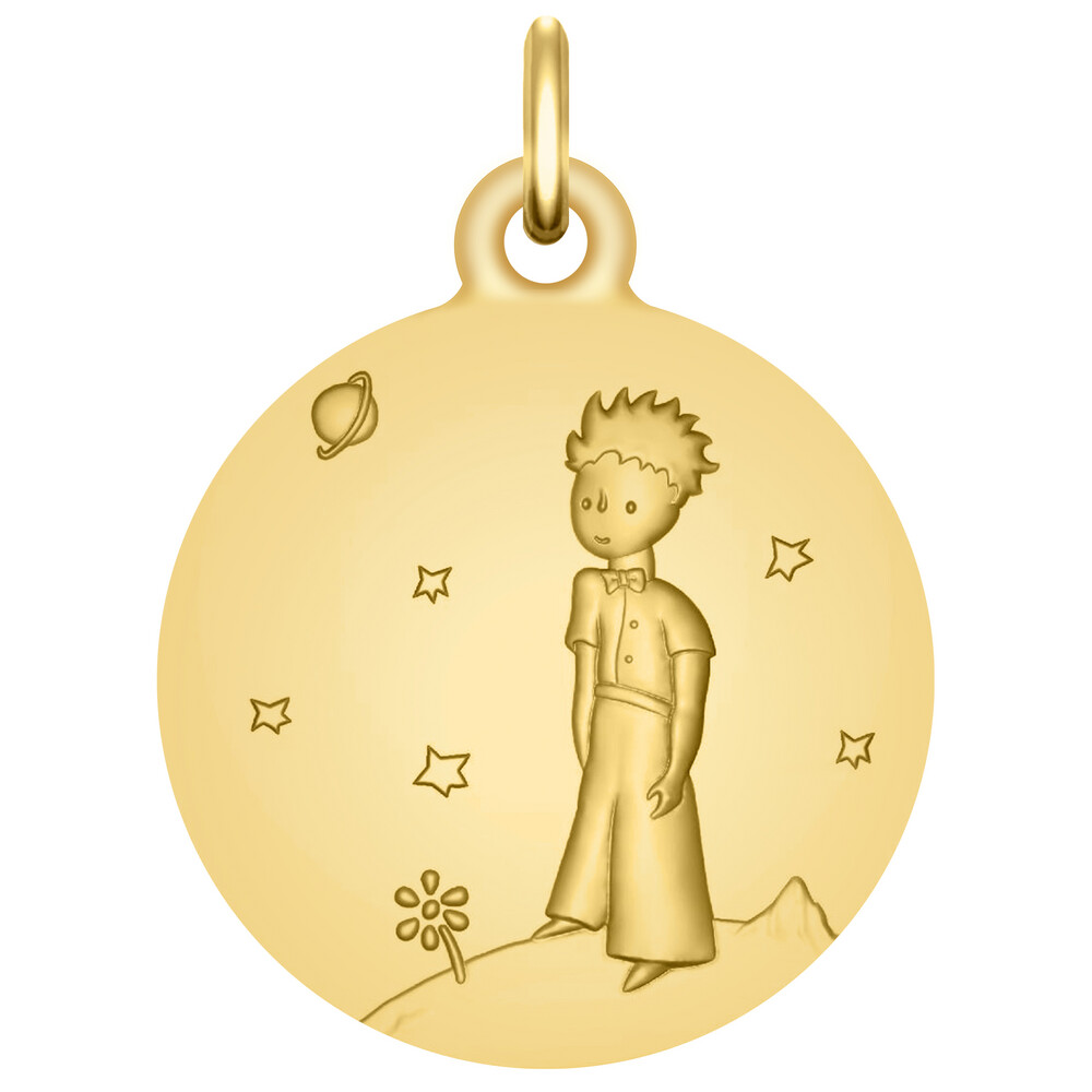 Photo de Médaille Petit Prince sur sa planète - Vermeil