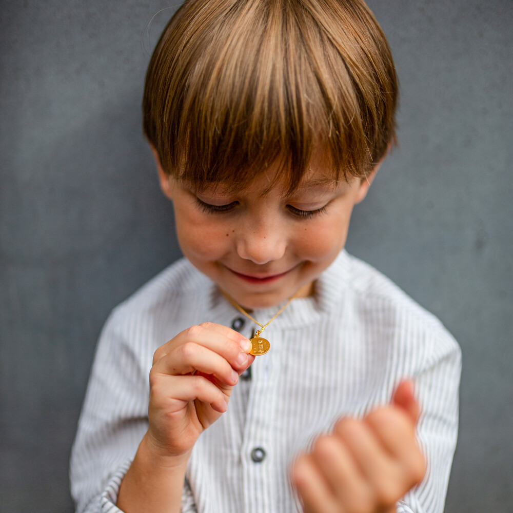 Photo de Médaille Petit Prince sur sa planète - Vermeil