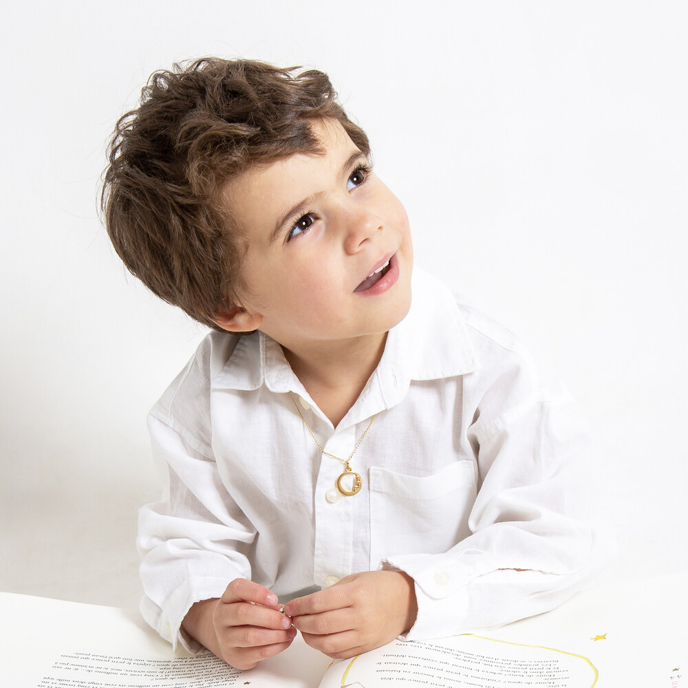 Photo de Médaille Petit Prince ajourée - Vermeil