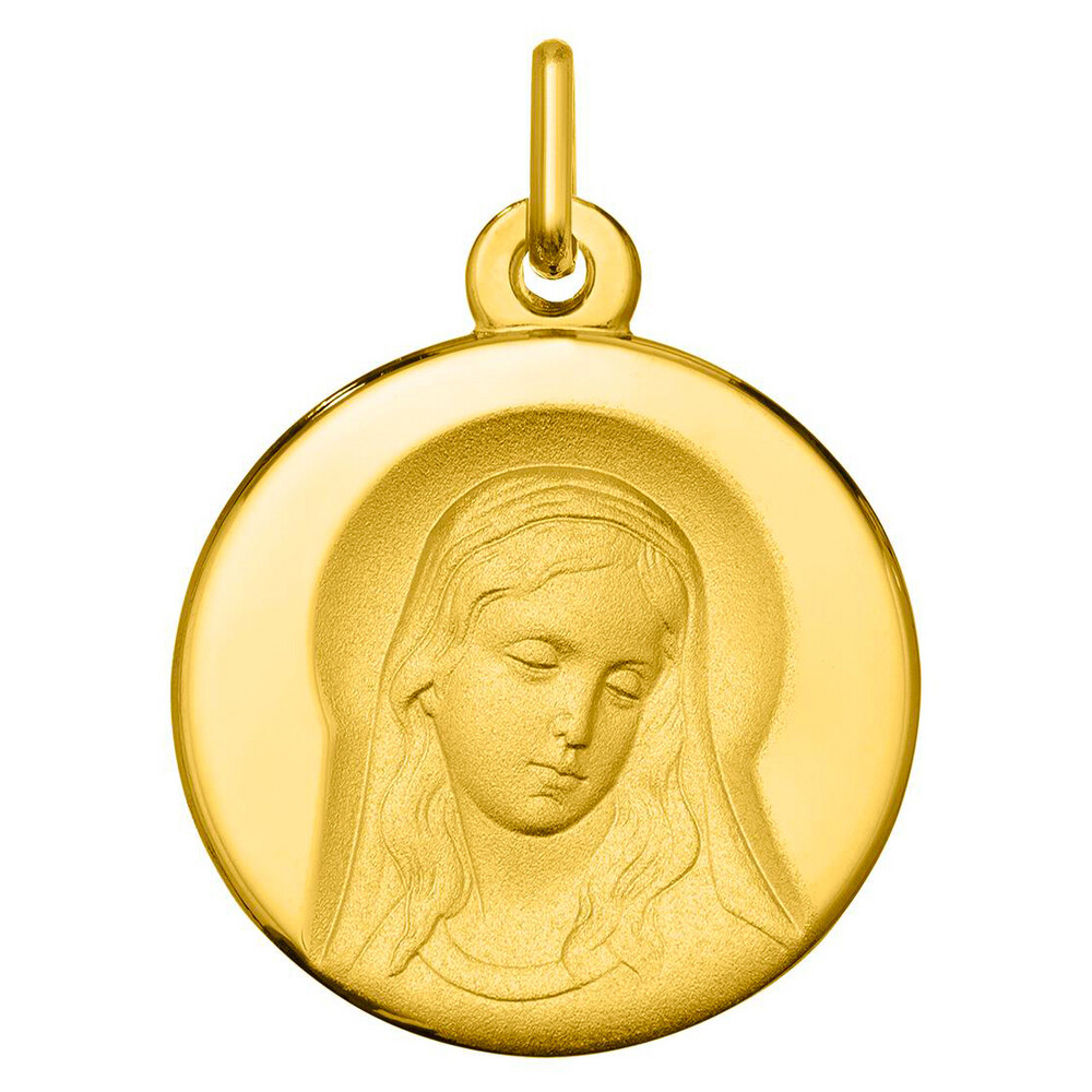 Photo de Médaille Vierge sagesse - Or jaune 9ct