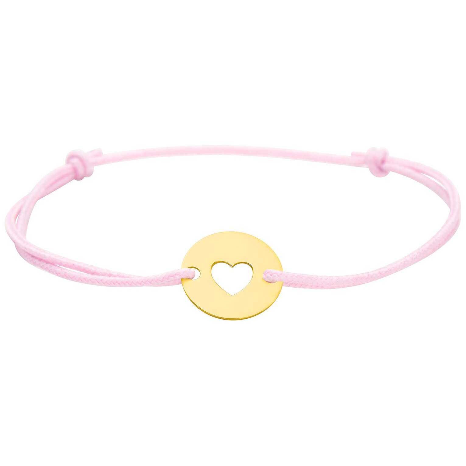 Mon Premier Bijou Bracelet enfant coeur ajouré - Or jaune 9ct