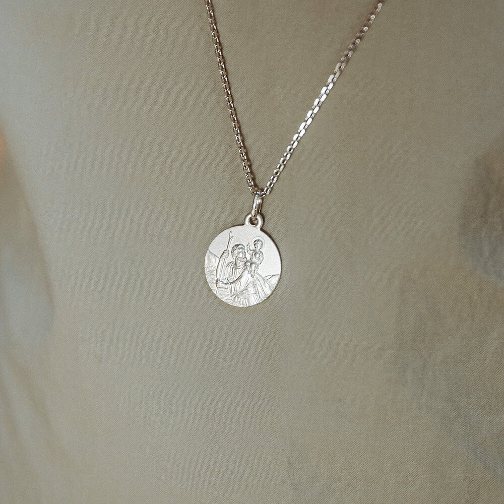 Photo de Médaille Saint Christophe - Argent massif