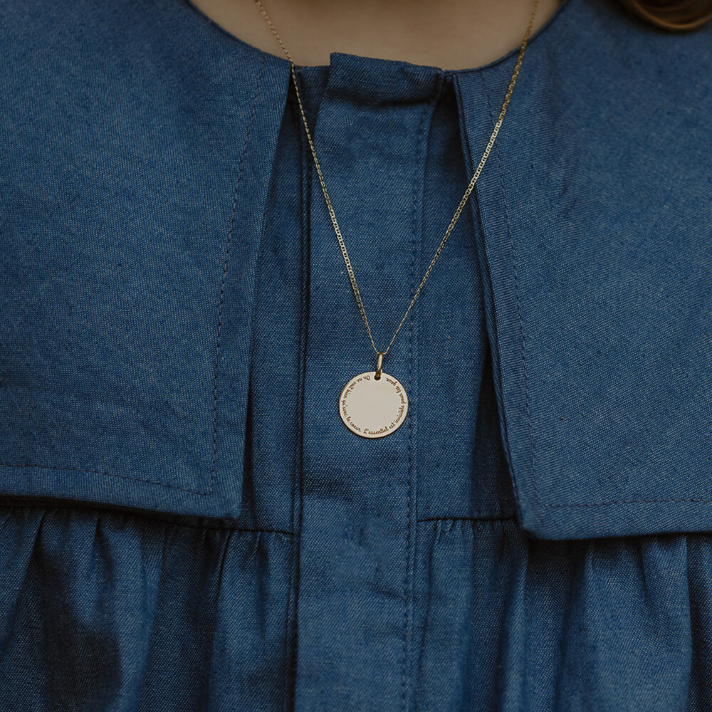 Photo de Médaille citation "Le Petit Prince" - Or jaune 18ct