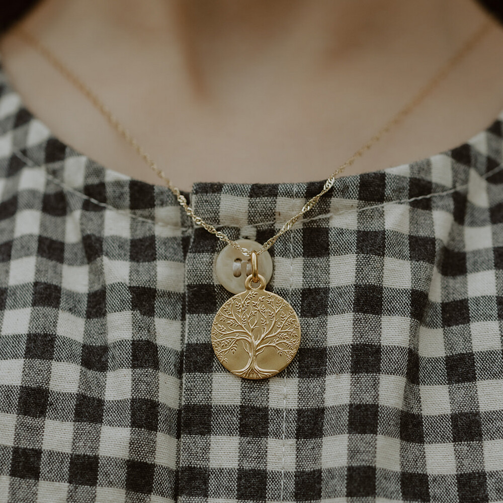 Photo de Médaille Arbre de vie - Or jaune 18ct