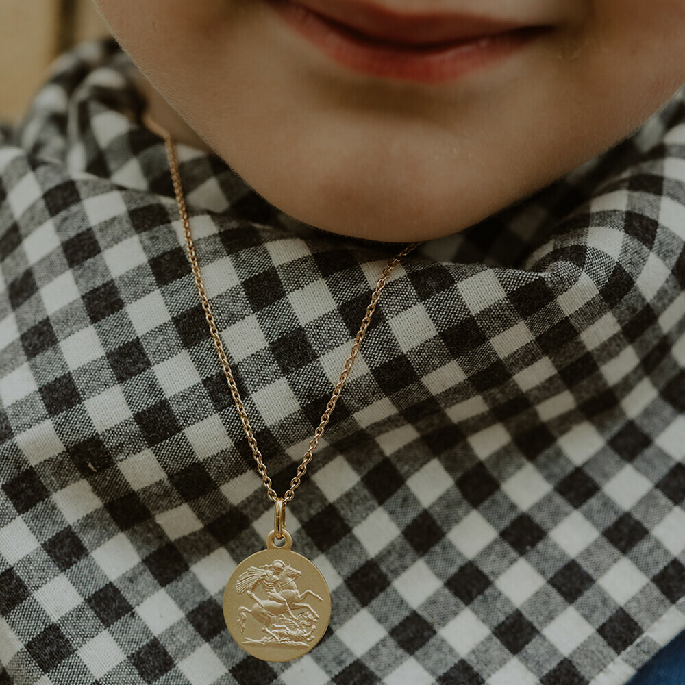 Photo de Médaille Saint Georges  - Or jaune 18ct
