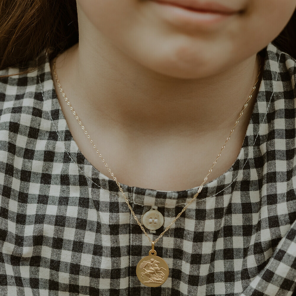 Photo de Médaille Saint Georges - Or jaune 9ct