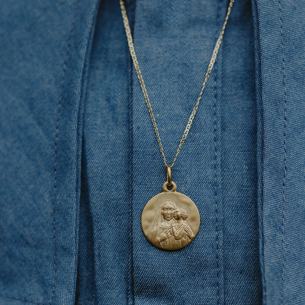 Photo de Médaille Notre Dame du Rosaire - Or jaune 9ct