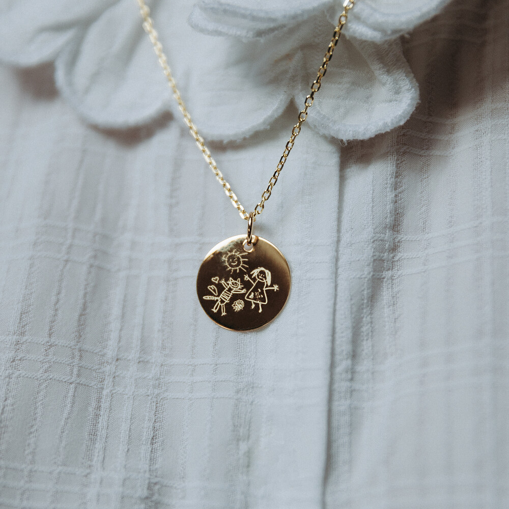 Photo de Médaille Dessin - Or jaune 18ct