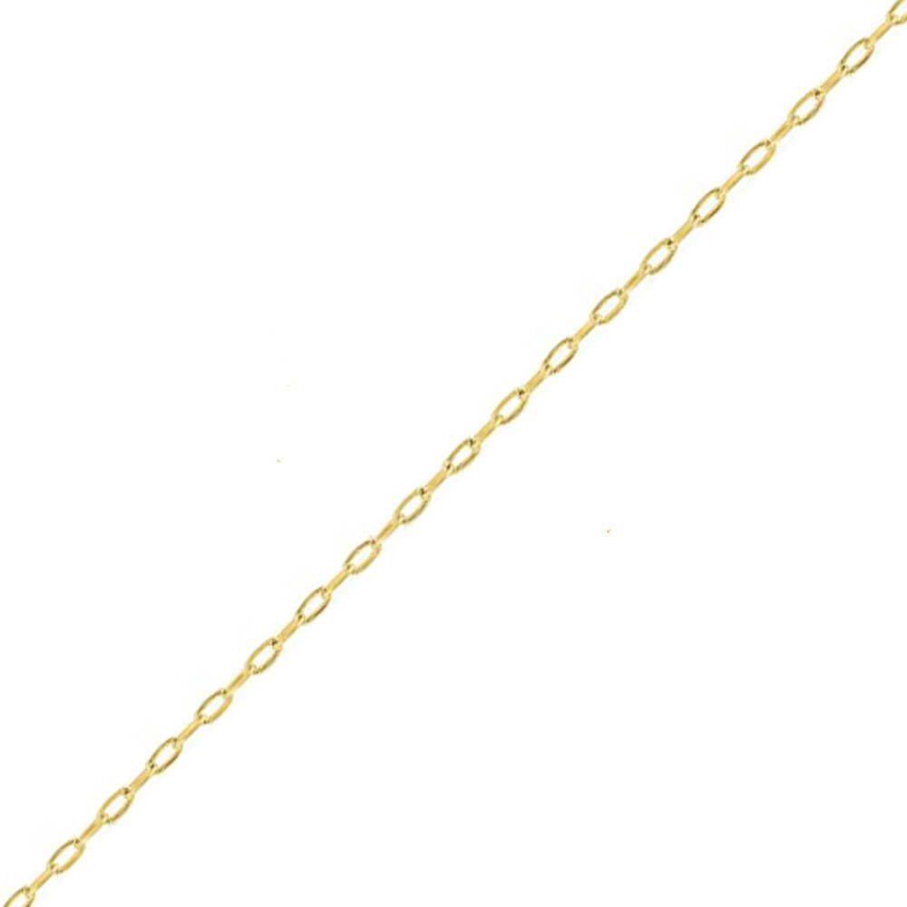Photo de Chaine forçat allongée - Or jaune 9ct