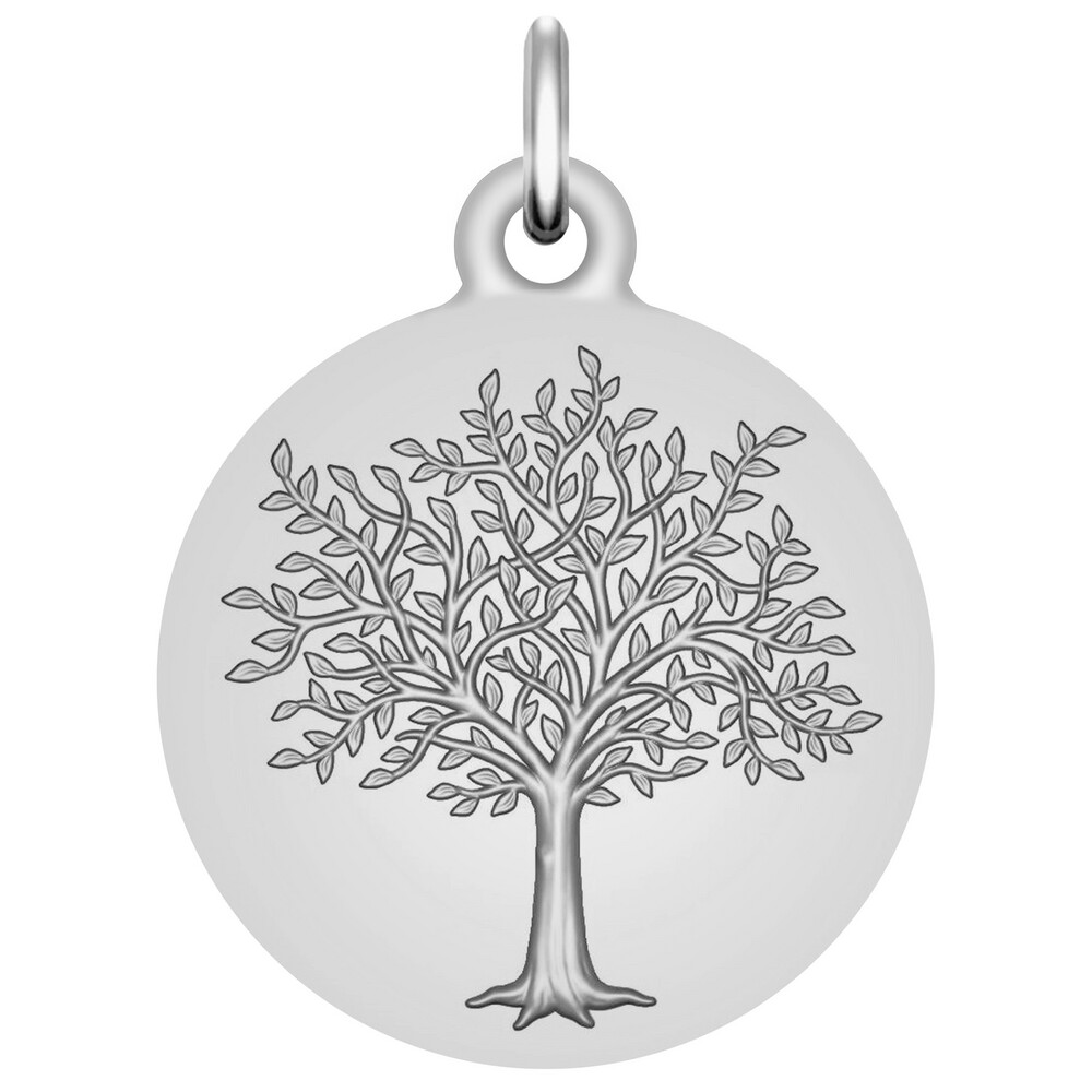 Photo de Médaille Arbre de vie Princier - Or blanc 9ct