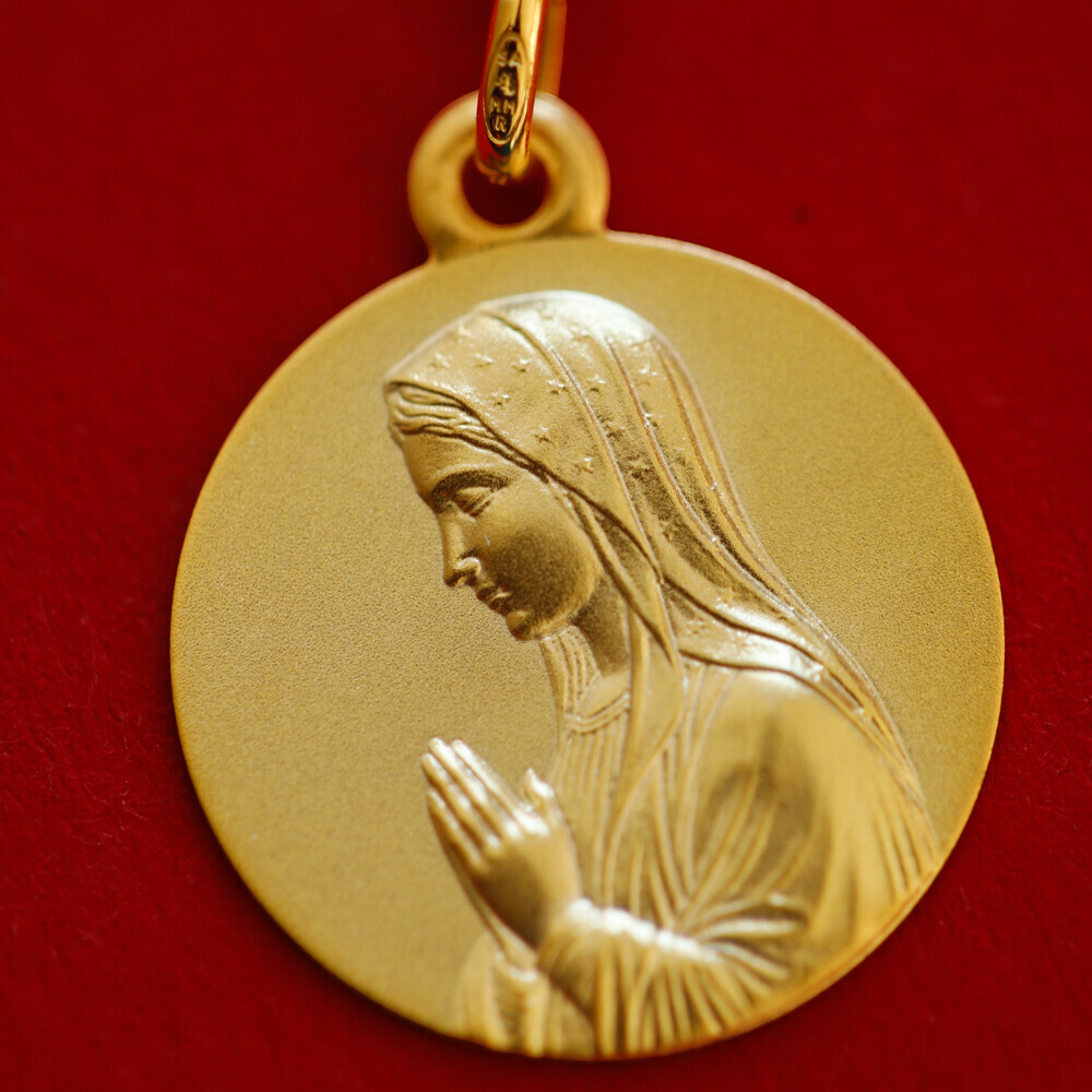 Photo de Médaille Vierge d'Espérance - Or jaune 18ct
