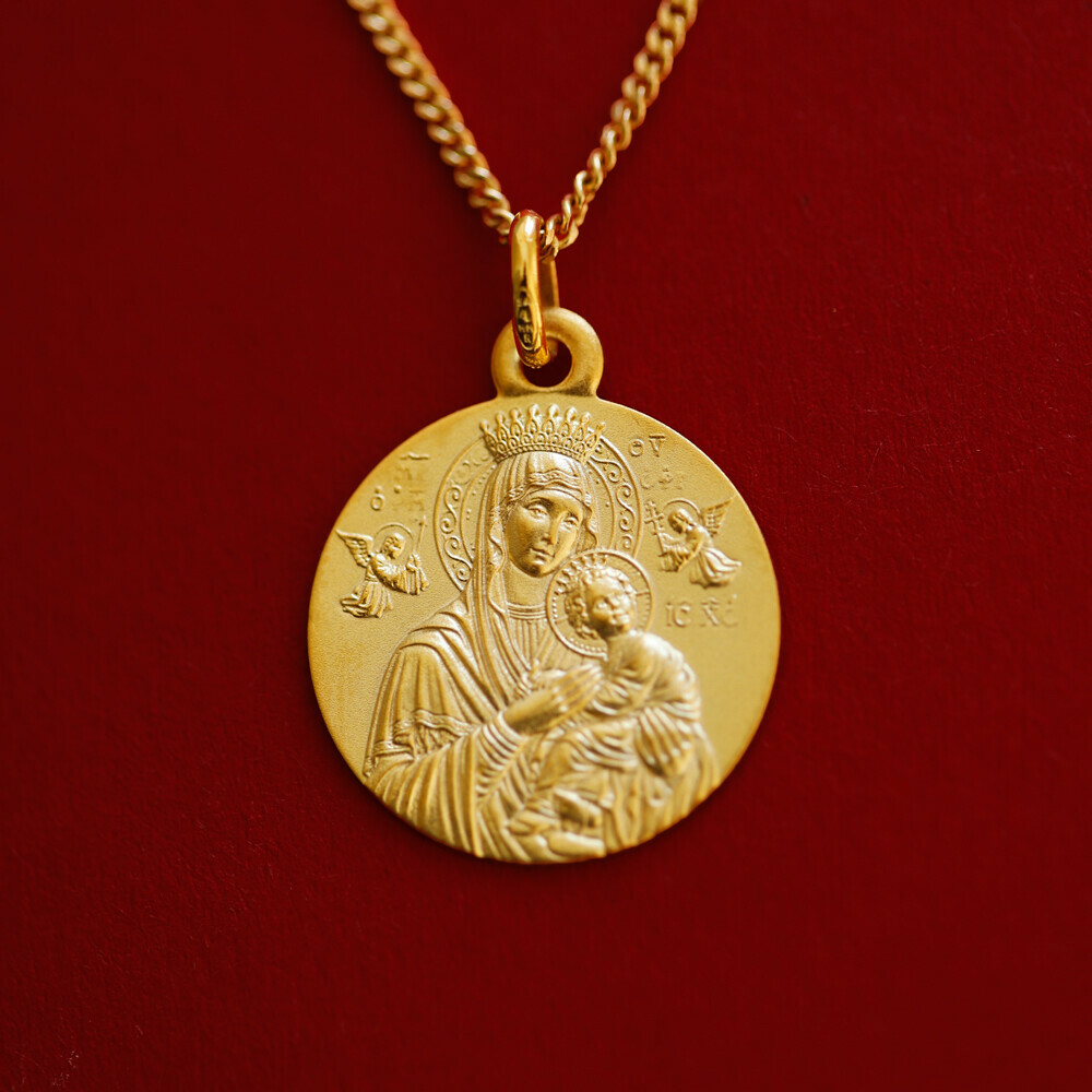 Photo de Médaille Notre Dame du Perpétuel Secours - Or jaune 18ct