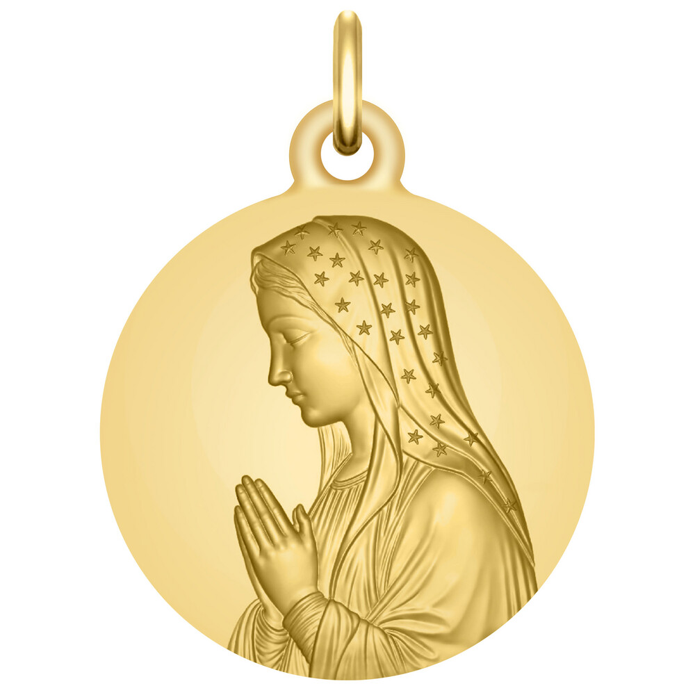 Photo de Médaille Vierge d'Espérance - Or jaune 18ct