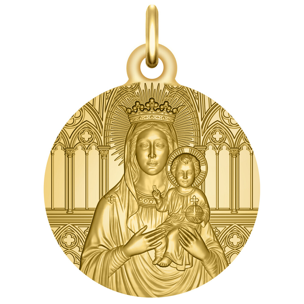 Photo de Médaille Notre-Dame du Pilier - Or jaune 9ct