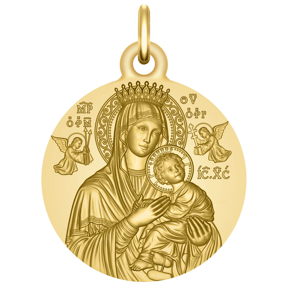 Photo de Médaille Notre Dame du Perpétuel Secours - Or jaune 18ct