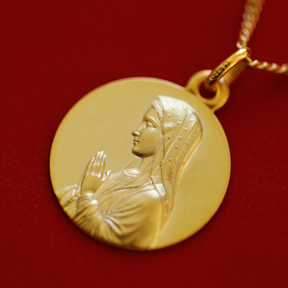 Photo de Médaille Vierge d'Espérance - Or jaune 9ct