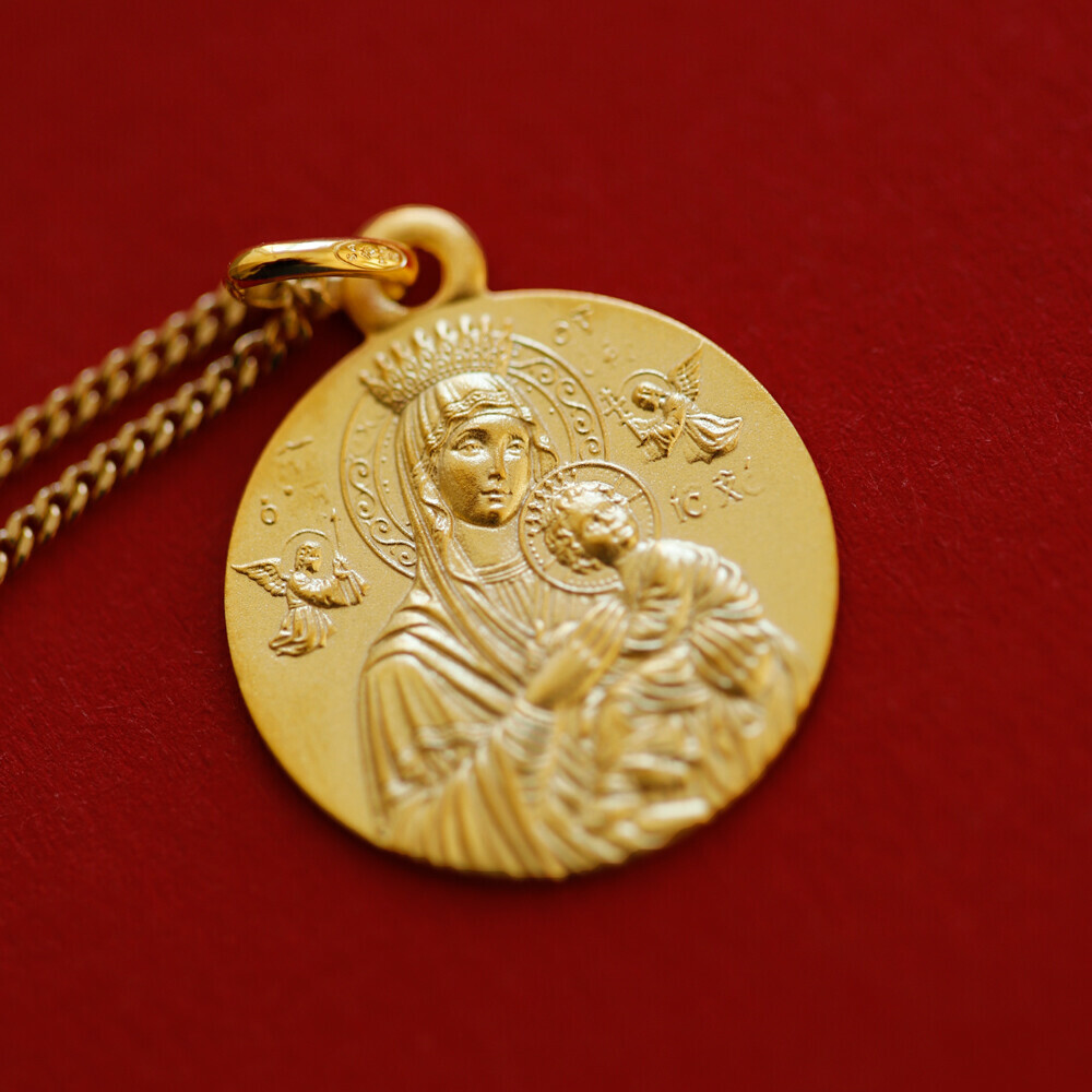 Photo de édaille Notre Dame du Perpétuel Secours - Or jaune 9ct